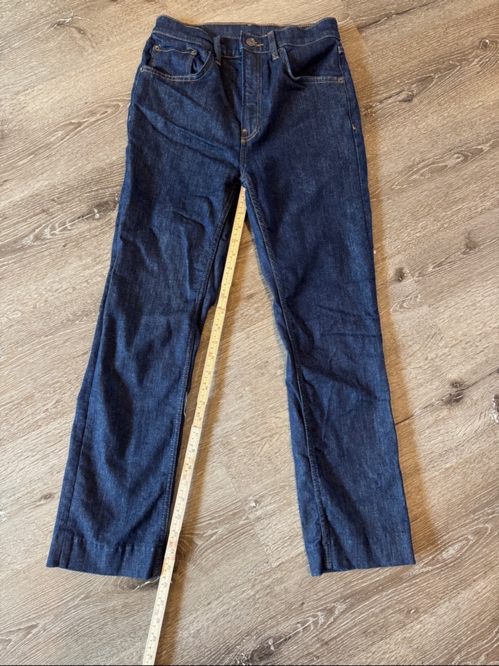 Zara Dark Blue Women's Straight-Leg Jeans